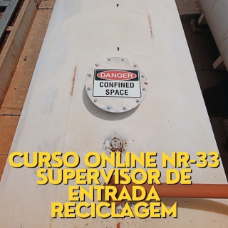 Curso Online NR-33 Supervisor de Entrada Reciclagem Curso a Distancia para Empresas Curso Online de Operador de Maquina