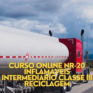 Curso Online NR-20 Inflamáveis Intermediário Classe III Reciclagem Curso a Distancia para Empresas Curso Online de Operador de Maquina