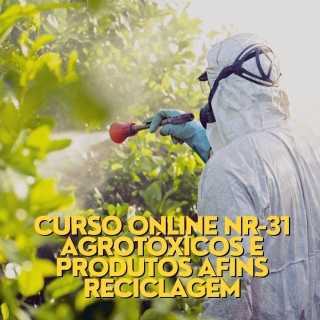 Curso Online NR-31 Agrotóxicos e Produtos Afins Reciclagem Curso a Distancia para Empresas Curso Online de Operador de Maquina