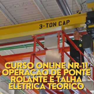 Curso Online NR-11 Operação de Ponte Rolante e Talha Elétrica Teórico Curso a Distancia para Empresas Curso Online de Operador de Maquina